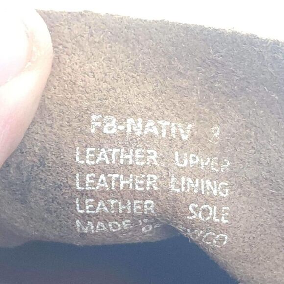 Freebird By Steven Women's NATIV US 8 Brown Leather Distressed Slip On Flats - Picture 9 of 9